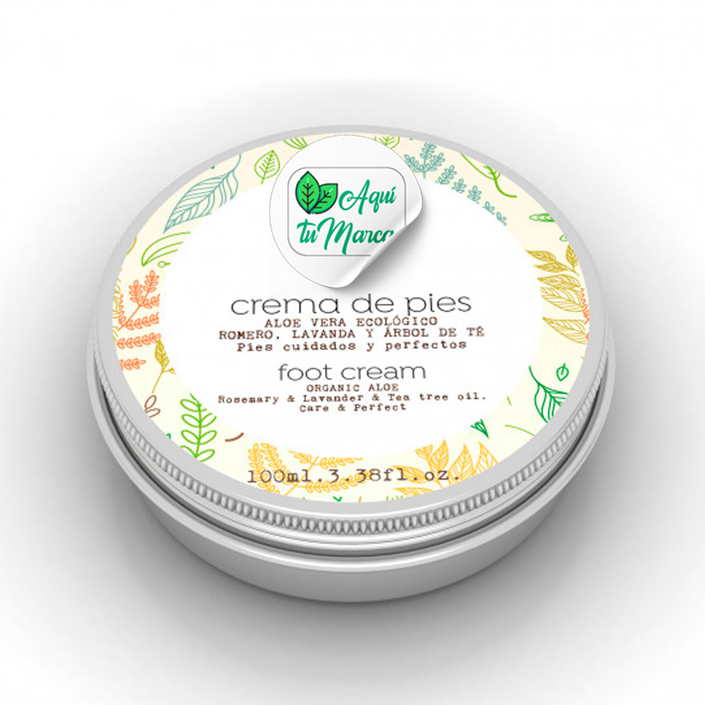 Crema de Pies con Romero Lavanda y Árbol de Té 100 ml