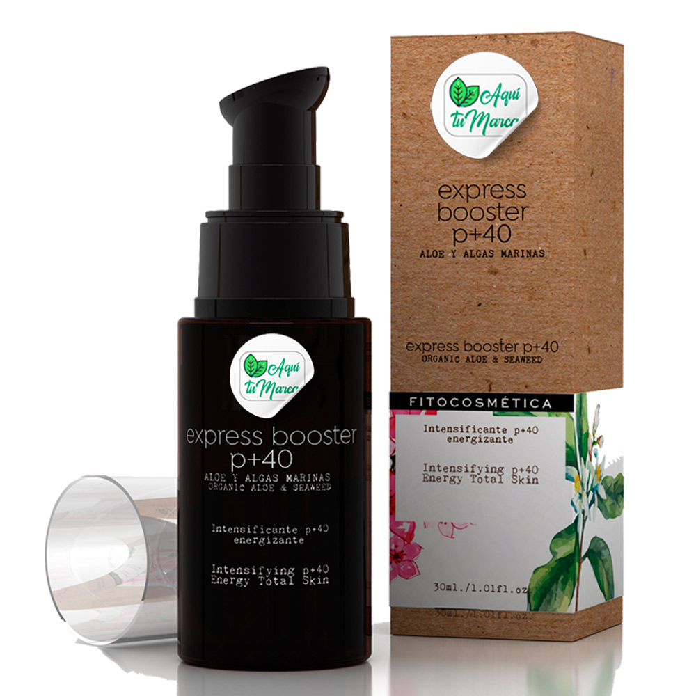 Express Booster Energizante P + 40 Colágeno Marino, Elastina Marina y Algas Rojas 30ml