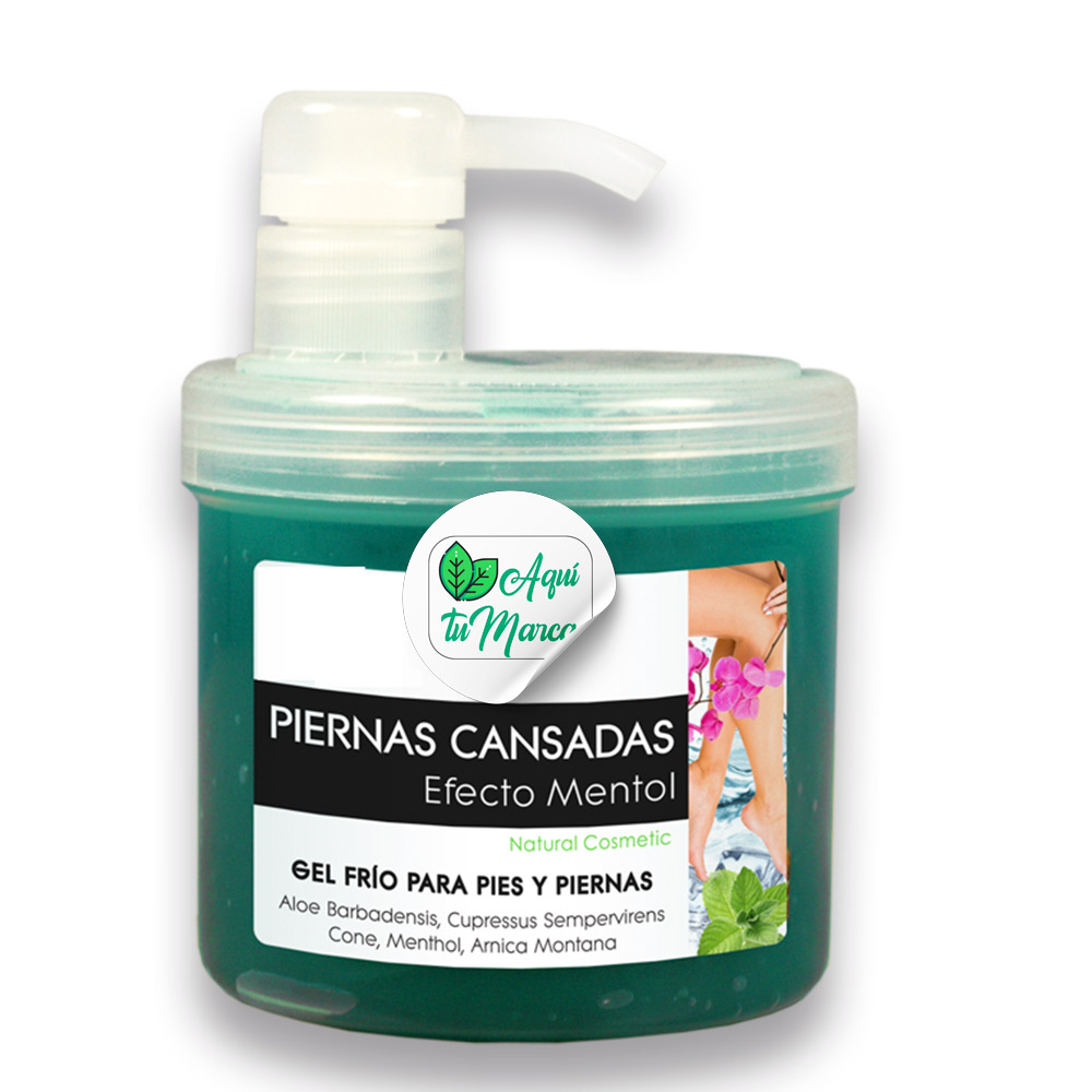 Gel Frío Piernas cansadas Efecto Mentol 500 ml