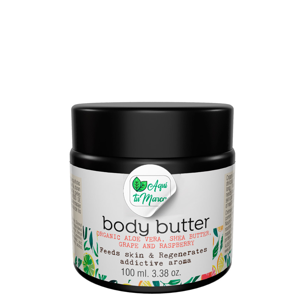 Manteca corporal Frambuesa, Karité y Uva 100 ml