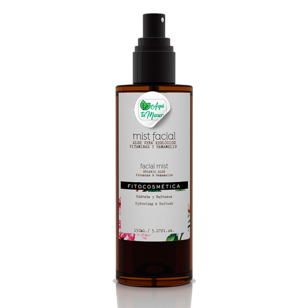 Mist facial con base de aloe vera ecológico, con vitamina C y Retinol 150ml