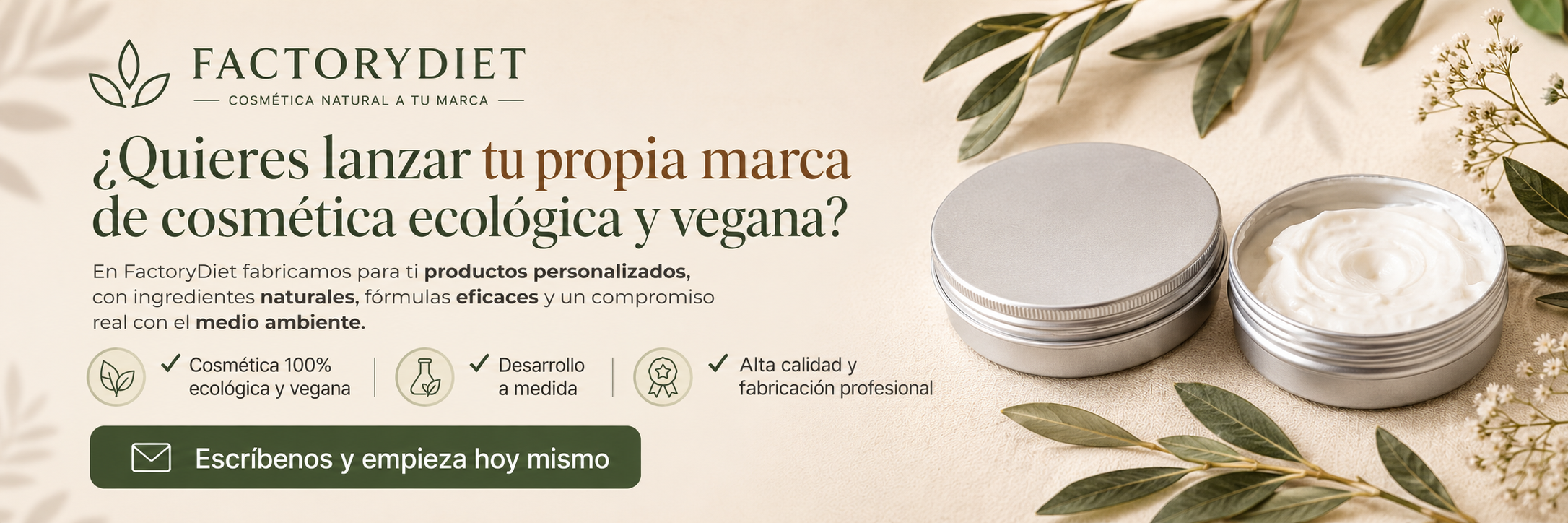Cosmética ecológica FactoryDiet