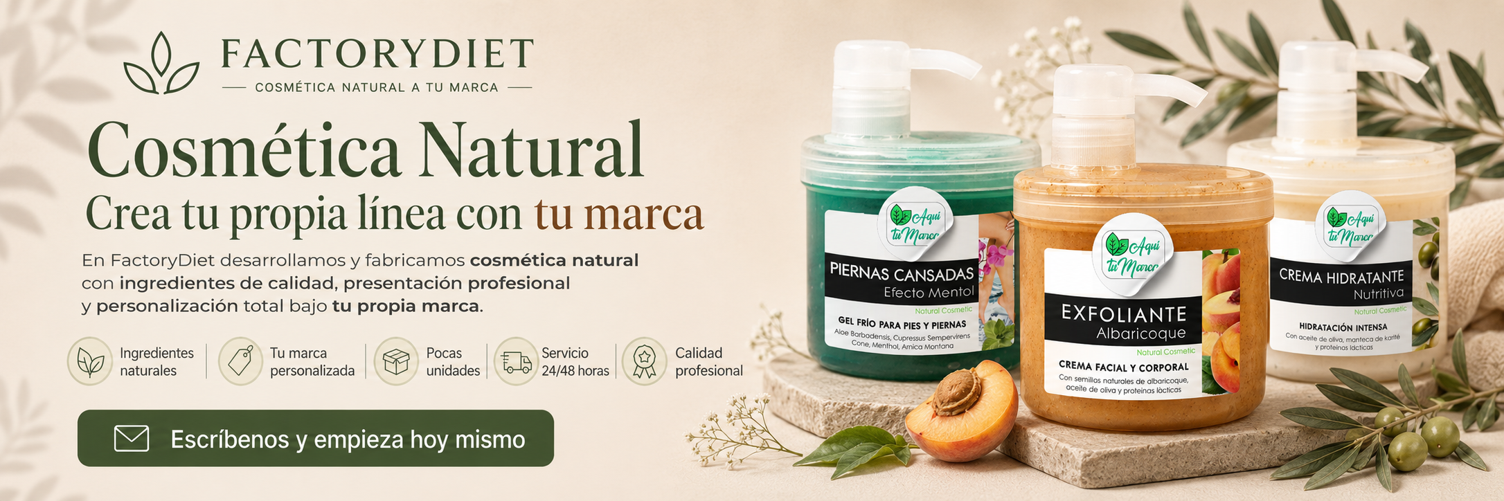Cosmética ecológica FactoryDiet